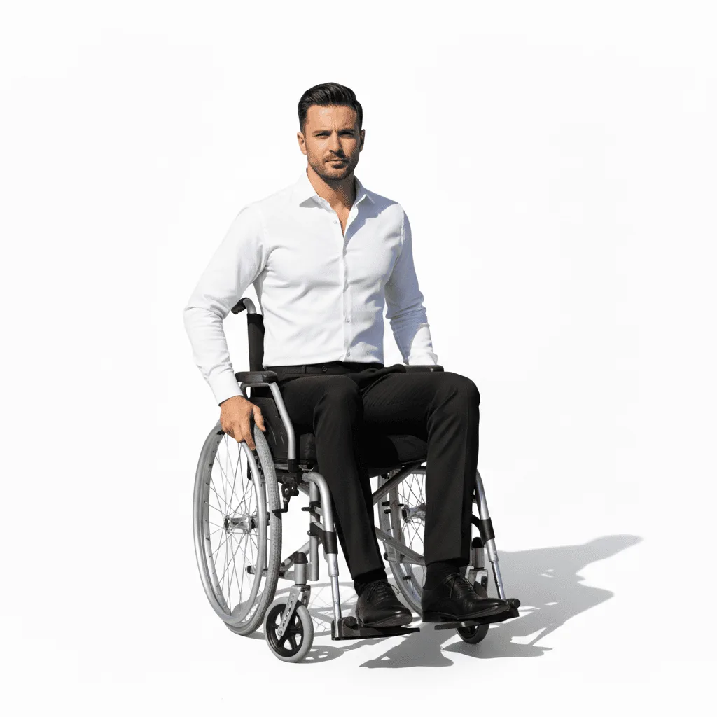 Easy Fit Formal Shirt with magnetic buttons for disabled men